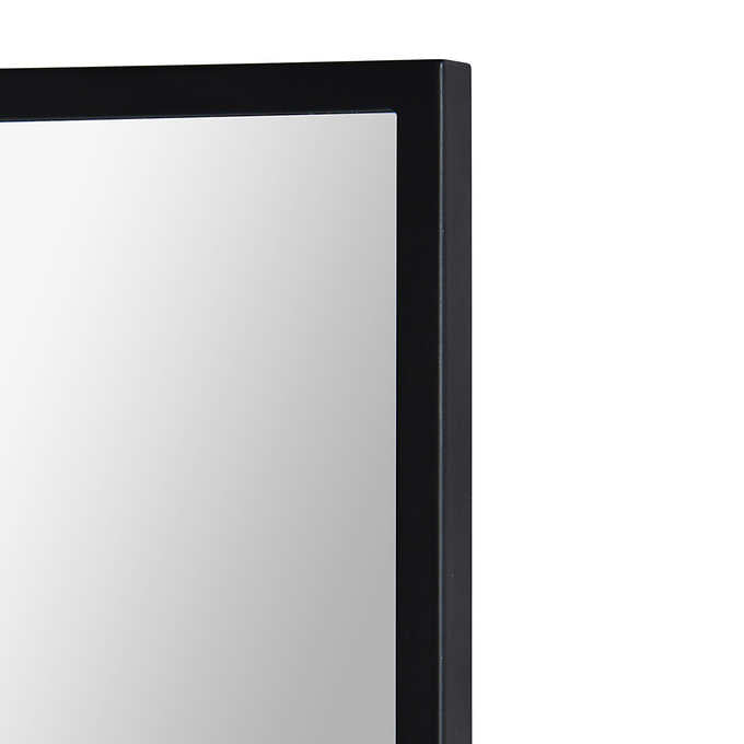 Parker Classic Rectangular Mirror with Black Iron Frame