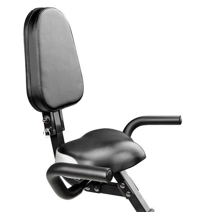 Marcy Foldable Exercise Bike with High-back Seat