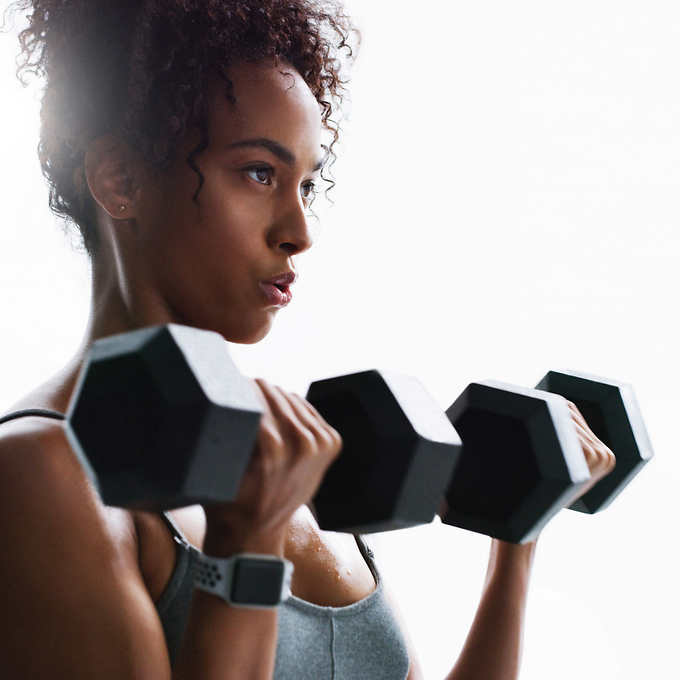 Inspire Fitness 95.2 kg (210 lb.) Dumbbell Set with Stand