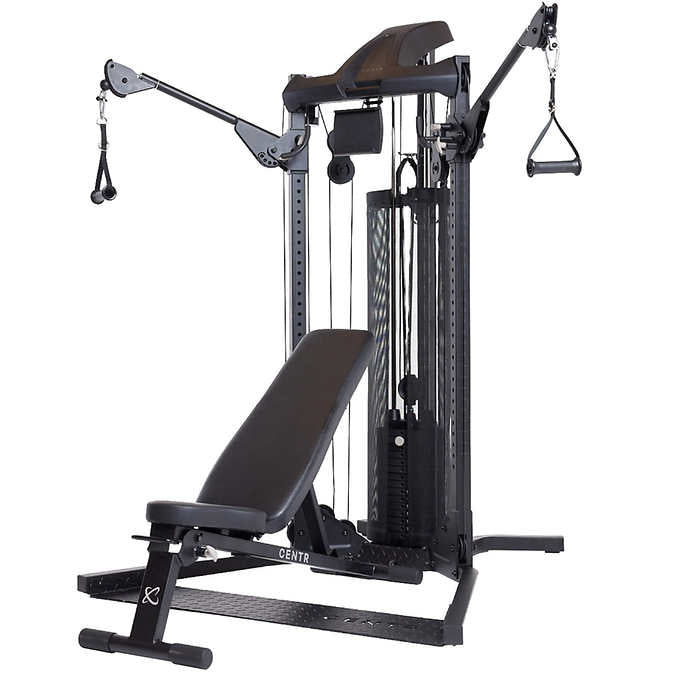 Centr 1 Home Gym Functional Trainer with Folding Bench & 1-Year Centr App Subscription Included