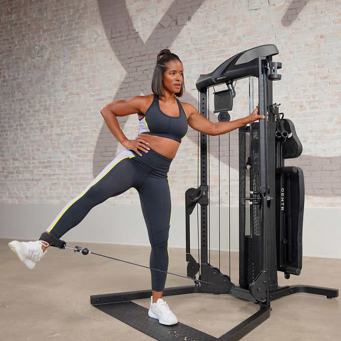 Centr 1 Home Gym Functional Trainer with Folding Bench & 1-Year Centr App Subscription Included