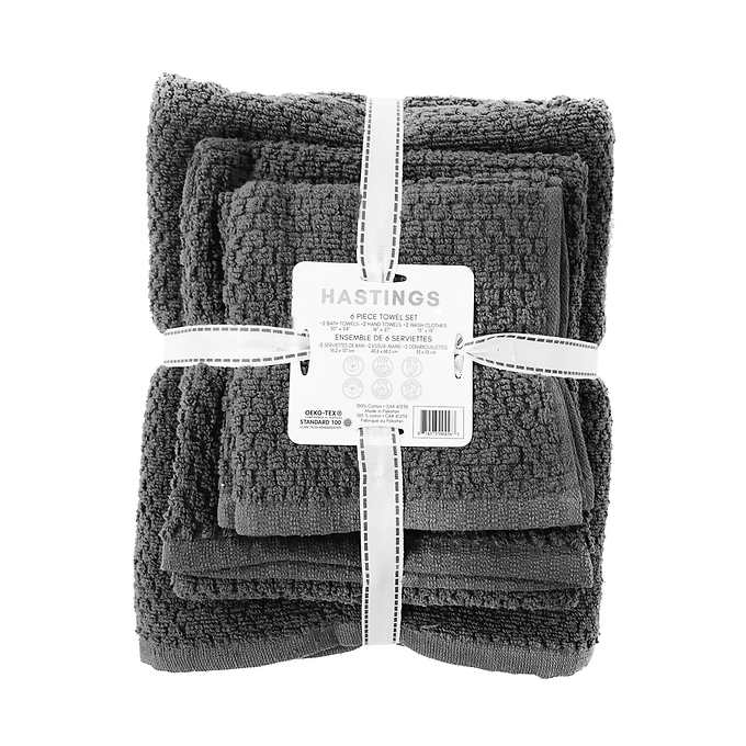Hastings 6 Piece Towel Set