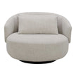 Spin Beige Round Fabric Chair