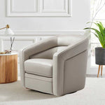 Paul Top-grain Leather Swivel Chair