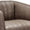 Kian Modern Top Grain Leather Swivel Chair