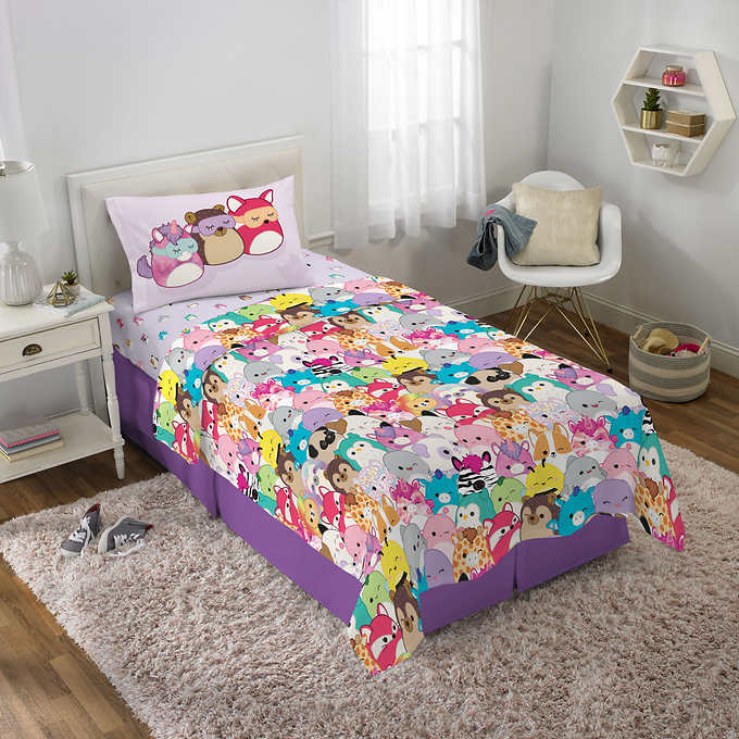 Squishmallows 4-piece Twin Bedding Set