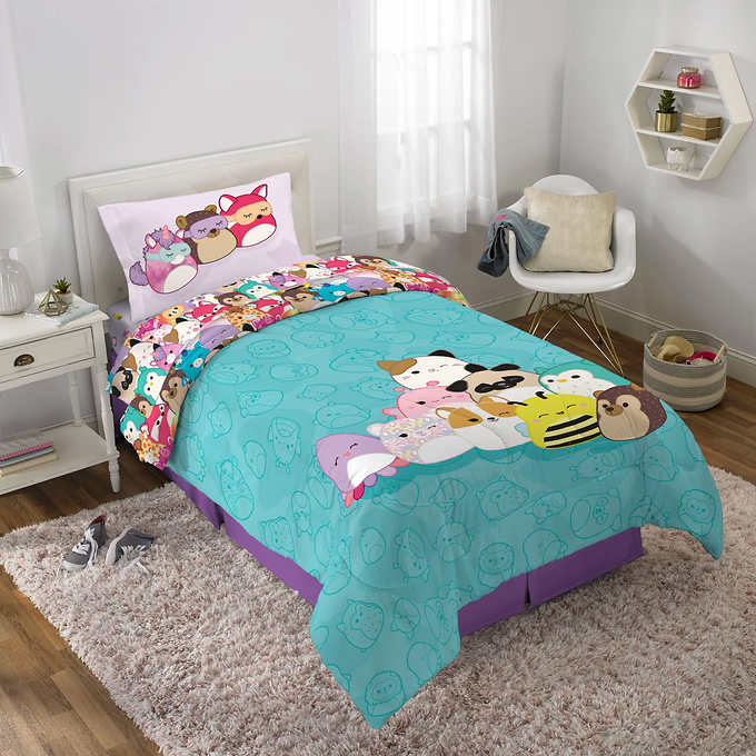 Squishmallows 4-piece Twin Bedding Set