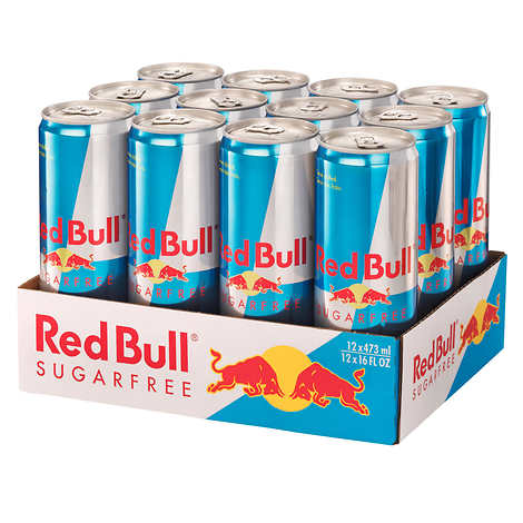 Red Bull Sugar-free Energy Drink, 12 x 473 mL