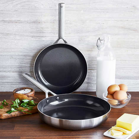 Blue Diamond Triple Steel Skillets, 2-piece