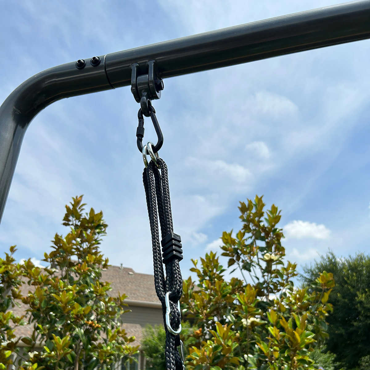 Gobaplay Single Swing Set With Boat Platform Swing