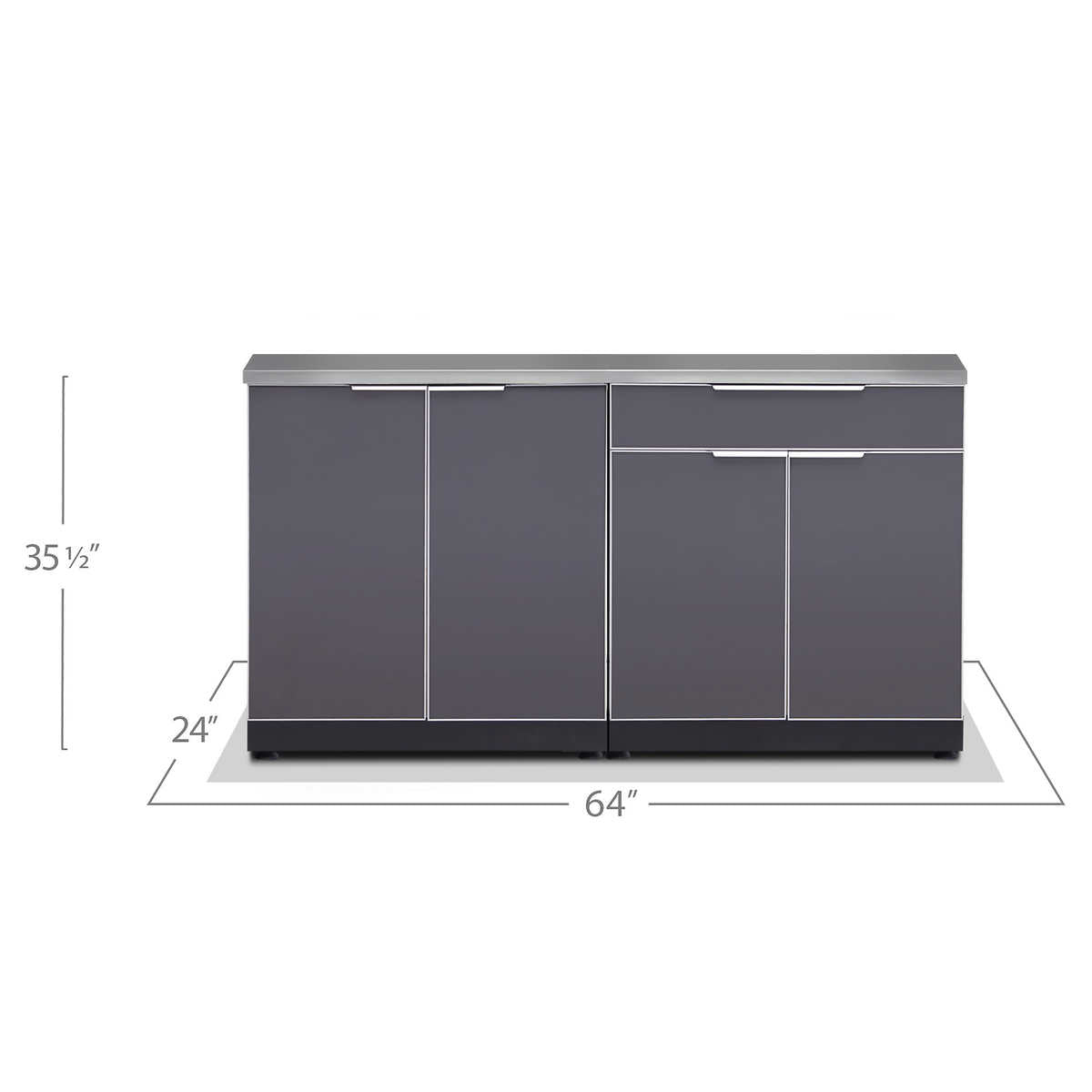 Products 3-piece Outdoor Kitchen Aluminum