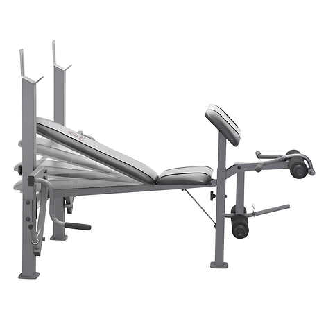 Marcy Standard Weight Bench with Butterfly and Leg Developer Home Gym