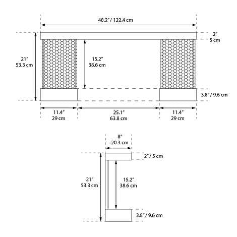 ActiveFlame Home Décor Series Fireplace Floating Mantel Shelf with Lighting, Hexagon Tile Finish