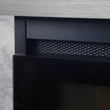 ActiveFlame Home Décor Series Fireplace Floating Mantel Shelf with Lighting, Urban Cement Finish