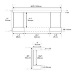 ActiveFlame Home Décor Series Fireplace Floating Mantel Shelf with Lighting, Urban Cement Finish