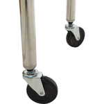 TRINITY EcoStorage NSF Stainless Steel Prep Table with Wheels