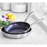 Blue Diamond Triple Steel Skillets, 2-piece