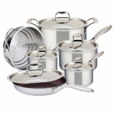 Meyer SuperSteel 3-ply Clad Cookware Set, 11-piece