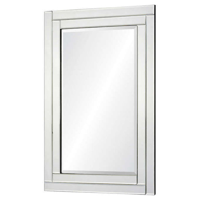 Willow Rectangular Mirror with Beveled Mirror Frame