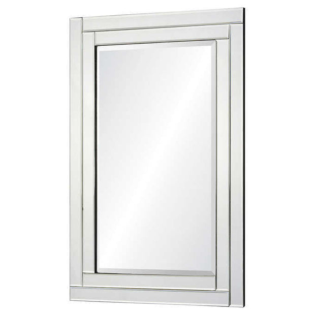 Willow Rectangular Mirror with Beveled Mirror Frame