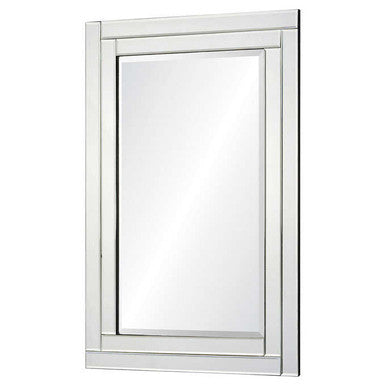 Willow Rectangular Mirror with Beveled Mirror Frame