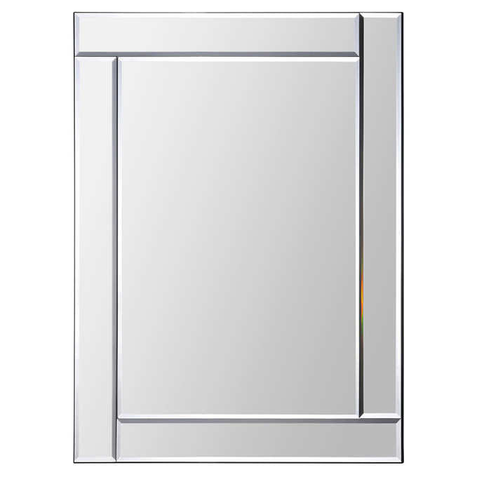 Mode Rectangular Mirror with Beveled Mirror Frame