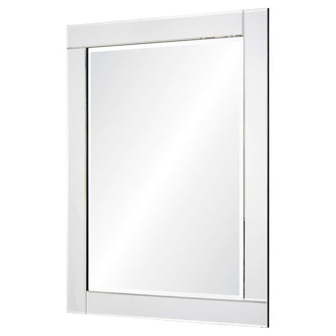 Mode Rectangular Mirror with Beveled Mirror Frame