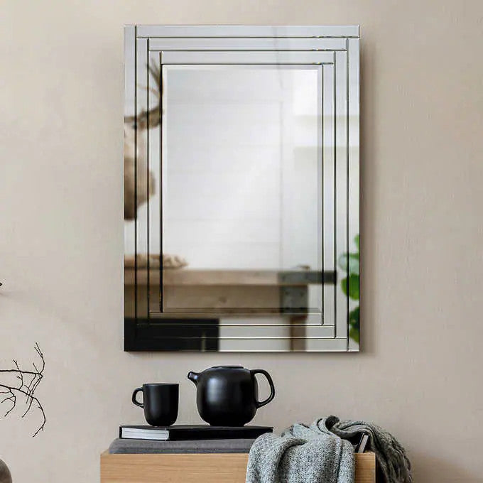 Katya Rectangular Mirror with Beveled Edge Frame