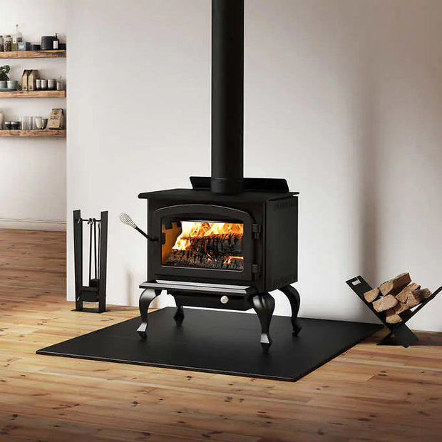 Drolet Columbia II Wood Stove EPA Certified with Blower and Thermodisc