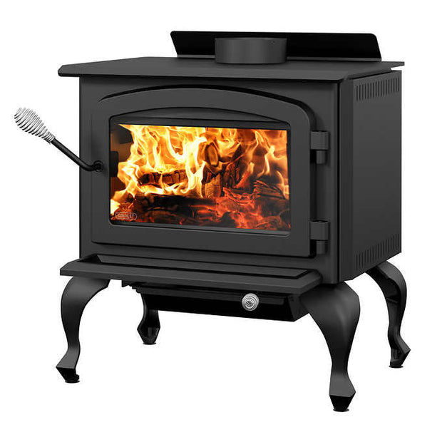 Drolet Columbia II Wood Stove EPA Certified with Blower and Thermodisc