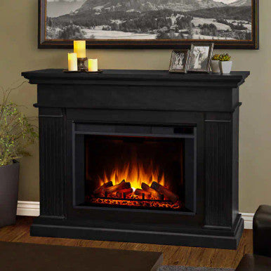 Real Flame Centennial Grand Electric Fireplace, Black