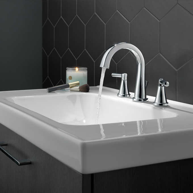 Delta Becker Two Handle Widespread Bathroom Faucet