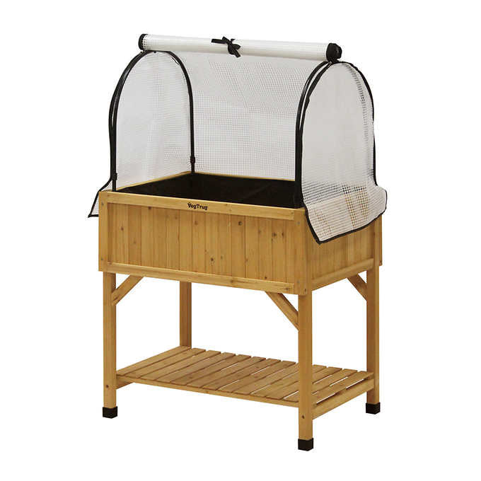 VegTrug Raised Bed Planter with Greenhouse Frame and Cover