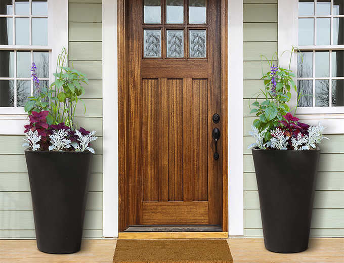 Contour Tall 73.7 cm (29 in.) Self-Watering Planter, 2 pack