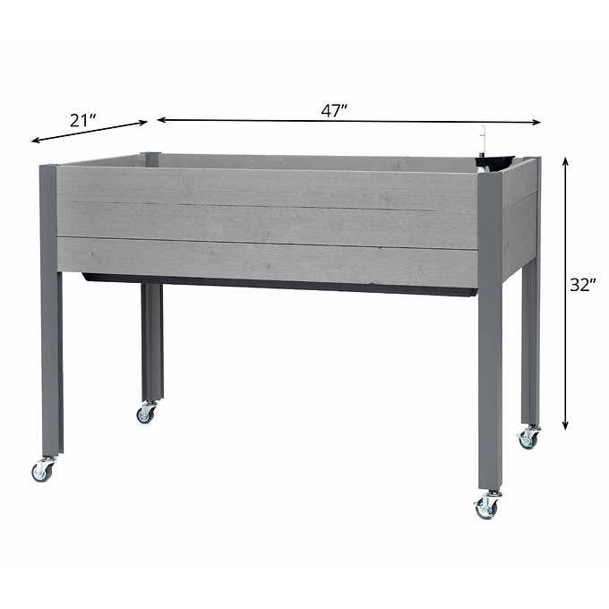 CedarCraft 81 cm (32 in.) Self-watering Elevated Spruce Planter