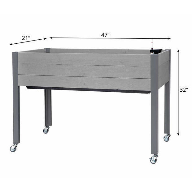 CedarCraft 81 cm (32 in.) Self-watering Elevated Spruce Planter