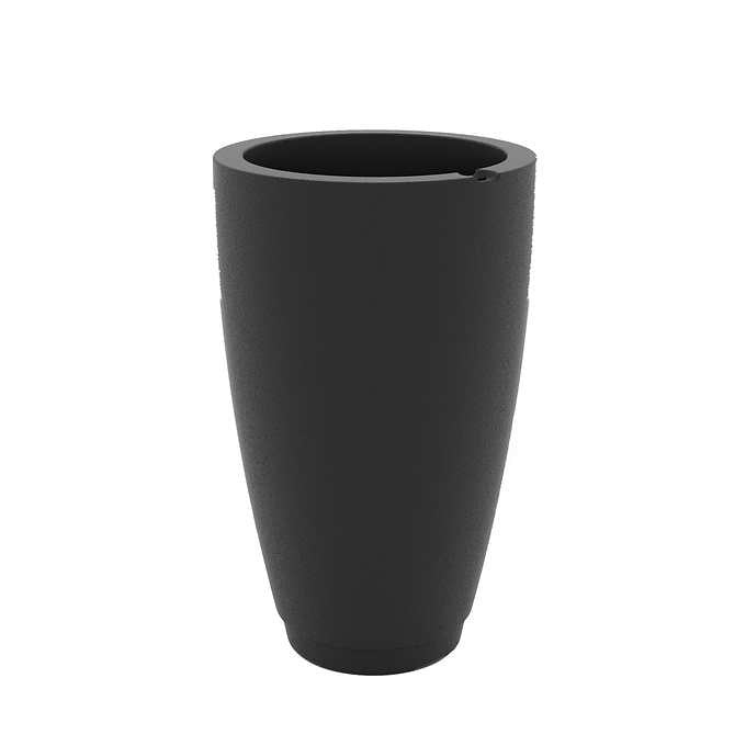 Caprio 26in Tall Self Watering Planter - Black