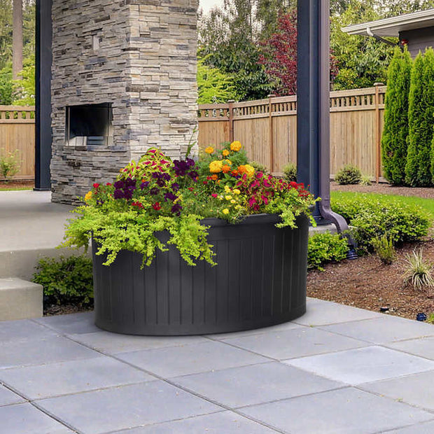 Ellipse Raised Garden Self-watering Planter