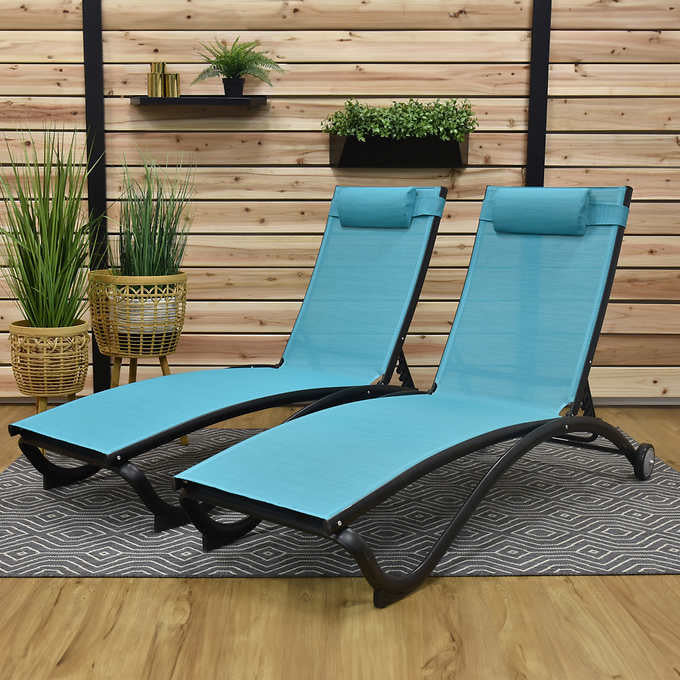 Glendale 4-position Loungers 2-Pack