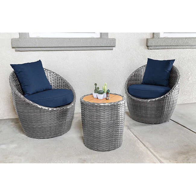 Allspace 3-piece Patio Conversation Set