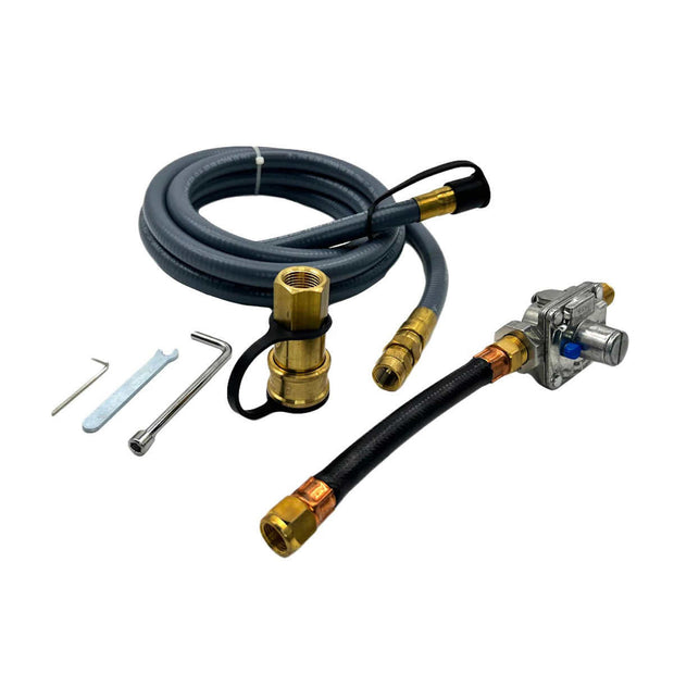 Natural Gas Hose and Regulator Connection Kit