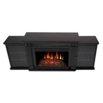 Real Flame Tracey Grand 84 in. Black Media Console Fireplace
