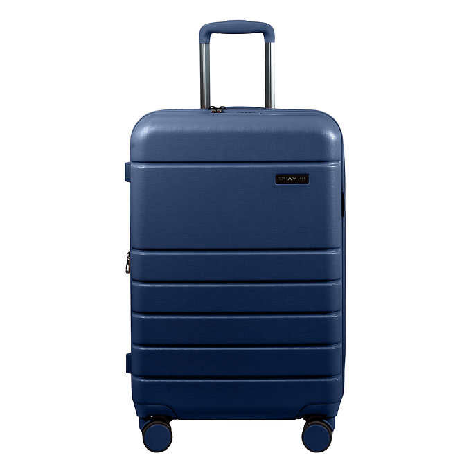 Champs Linen 3-piece Expandable Hardside Luggage Set