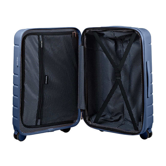 Champs Linen 3-piece Expandable Hardside Luggage Set