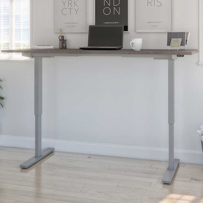 Bestar Upstand 72.39 cm × 182.88 cm (28.5 in. × 72 in.) Height-adjustable Desk