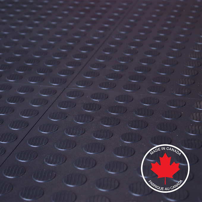 Ultralock Black Solid Garage Tiles