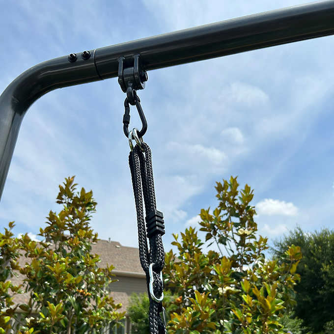 Gobaplay Single Swing Set With Boat Platform Swing