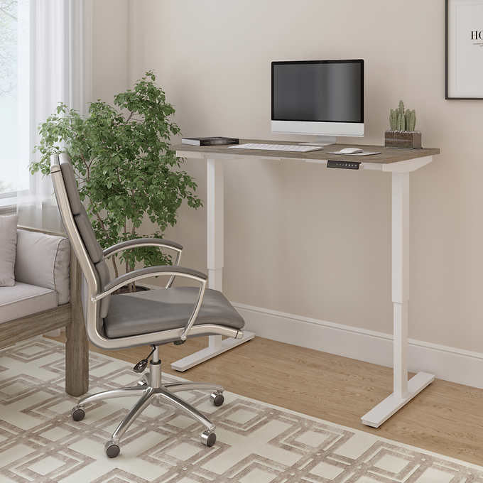 Bestar Viva Modern 120.9 (47.6 in.) Height Adjustable Desk