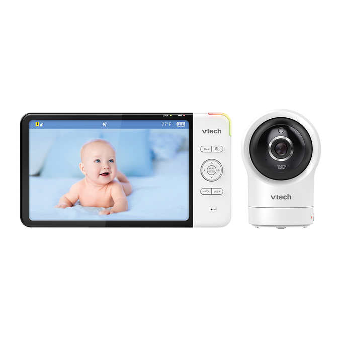 VTech Smart Baby Monitor with 7” Display and 360° Pan & Tilt HD Camera
