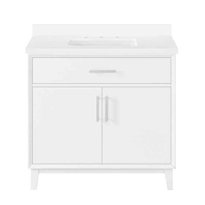 OVE Decors Jonah 36 in. Vanity with White Quartz Top